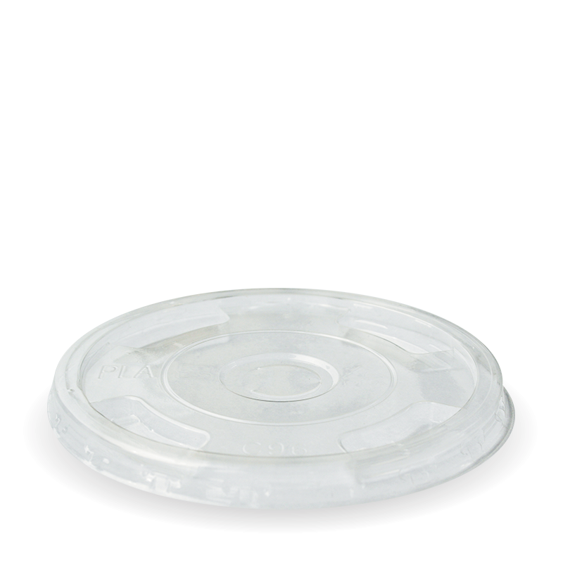 BioPak 300-700ml Clear Flat Lid