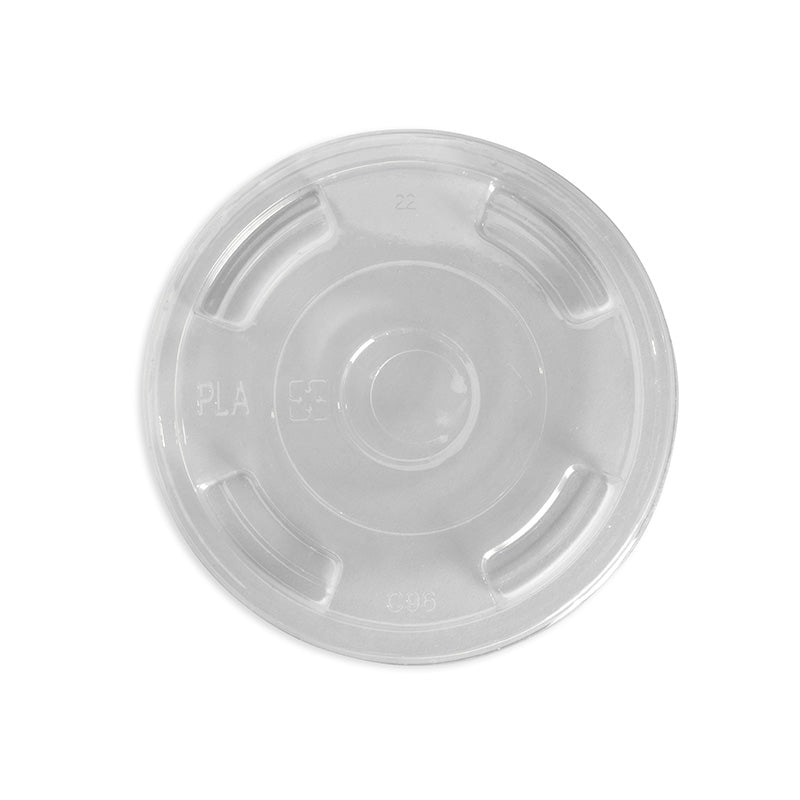 BioPak 300-700ml Clear Flat Lid.