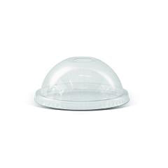 PET Dome Lid 78mm W/ Die Cut Hole for 6/8oz..