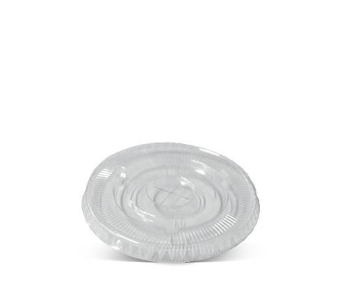 PET Flat lid with X-hole to fit 425ml Pet Cup..
