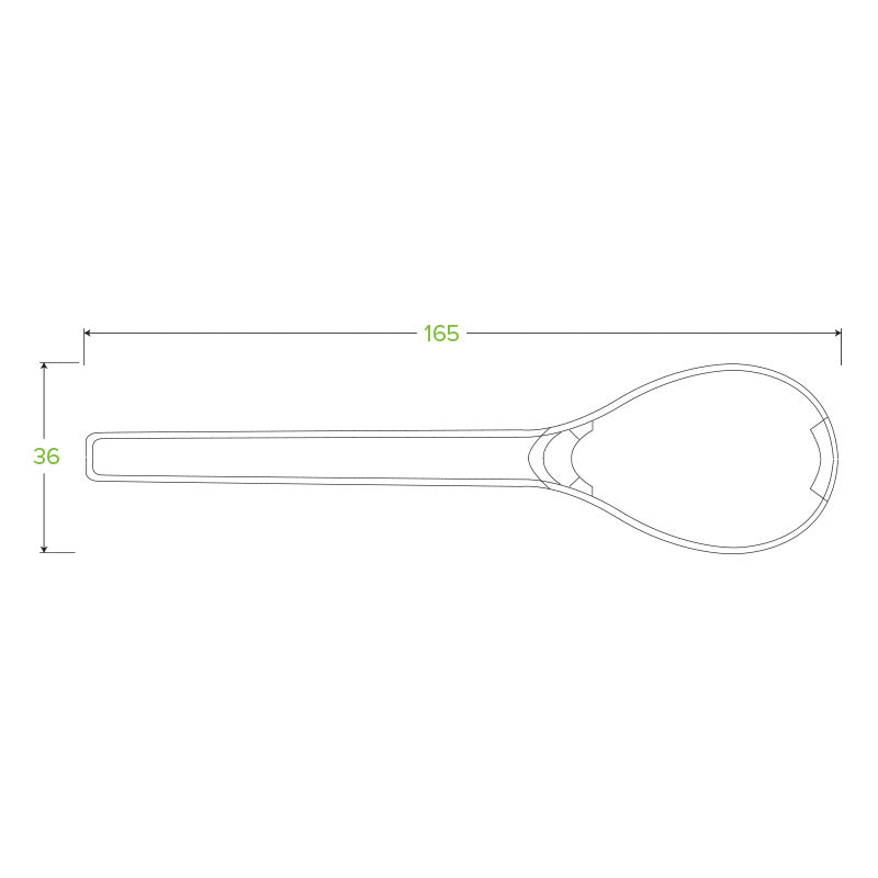 BioPak 6.5" PLA Spoon.