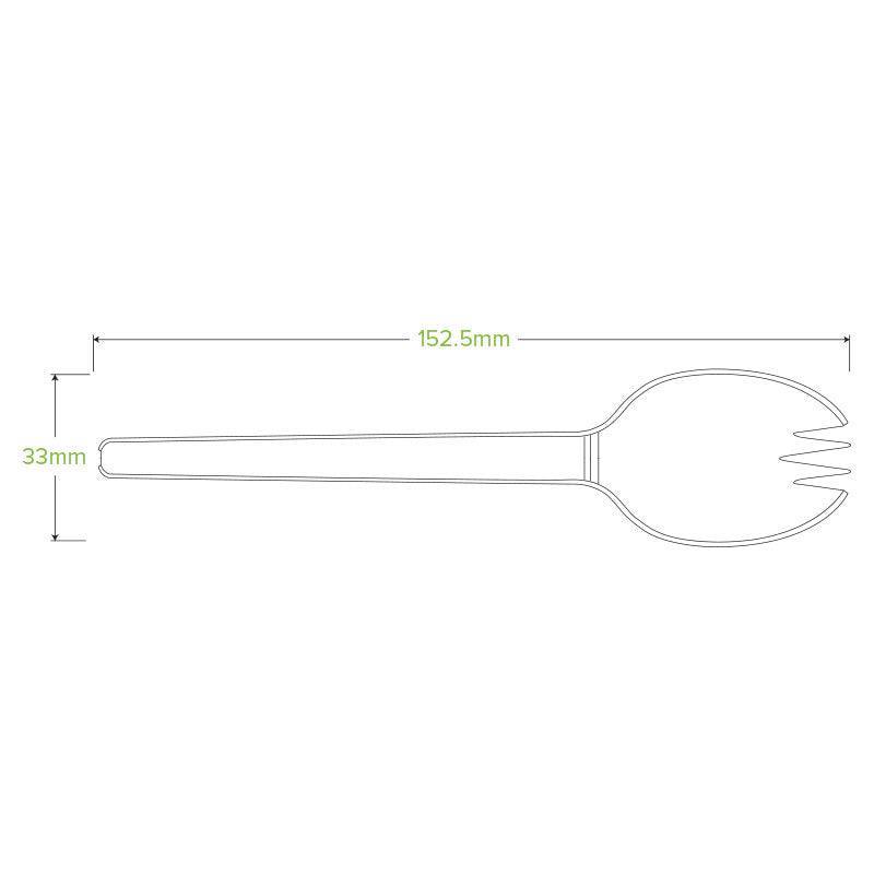 BioPak 6" PLA Spork.