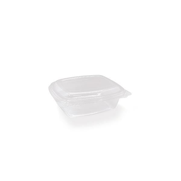 PET Hinged Rectangle container 12oz 300pc/ctn -  142x125x54mm.