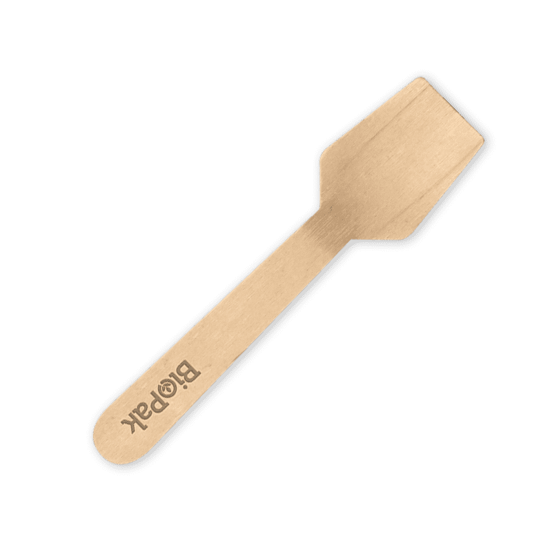 9.5 cm wooden disposable icecream spoon