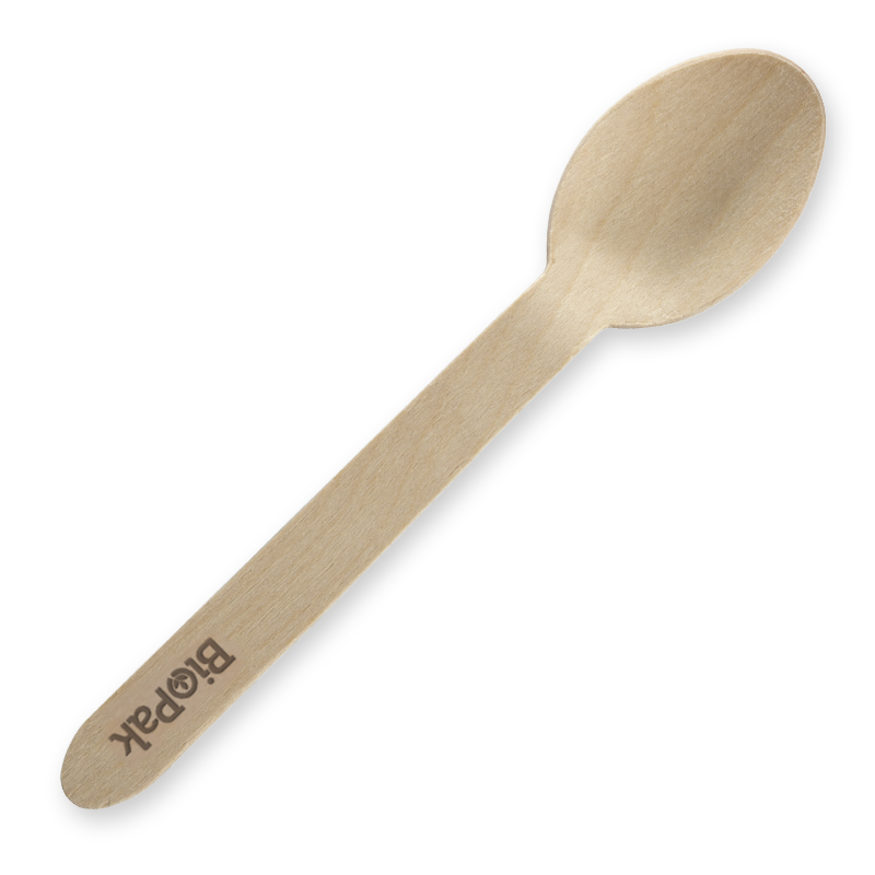 16cm coated wooden spoon
