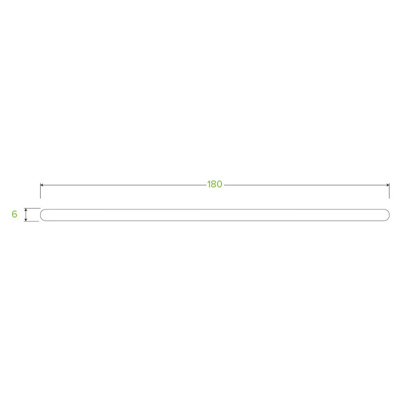 18cm Wooden Stirrer measurements