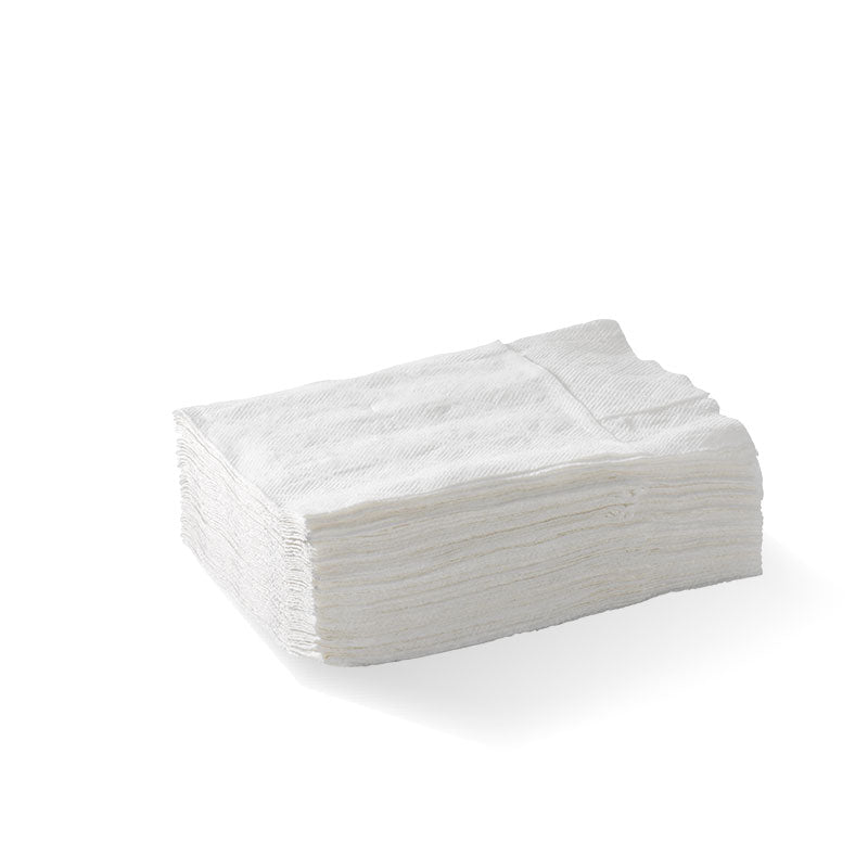 BioPak White - D-Fold Compact 1 Ply Dispenser BioNapkin