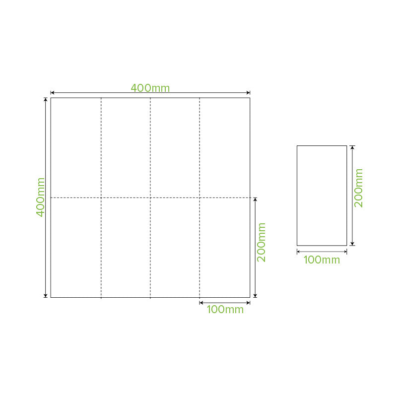 BioPak Natural - 2 Ply 1/8 Fold Dinner BioNapkin.