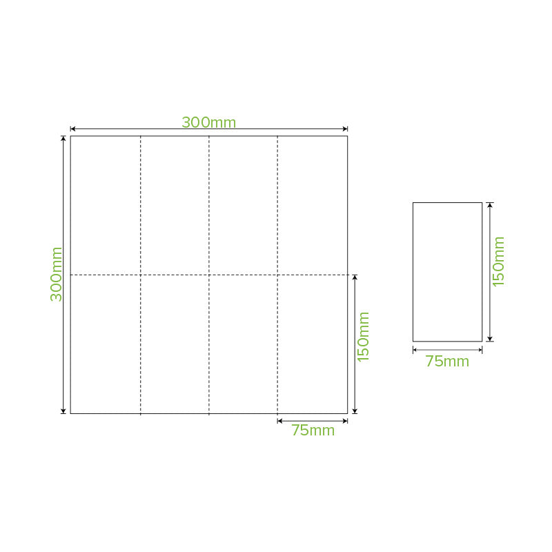 BioPak White - 1 Ply 1/8 Fold Lunch BioNapkin.