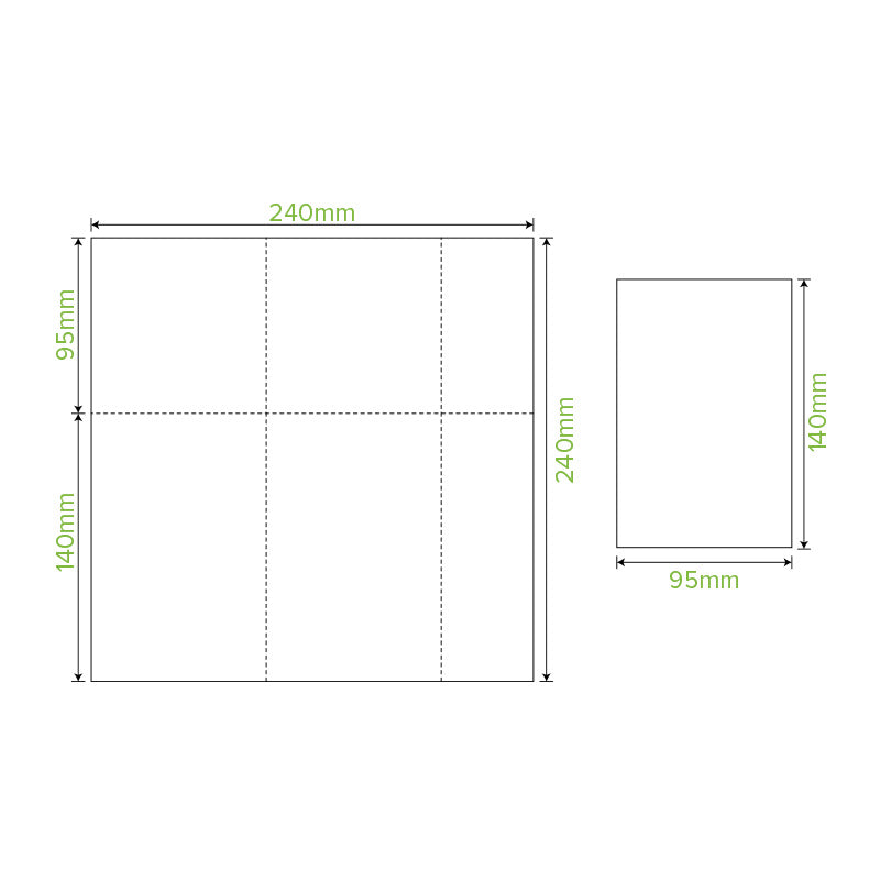 BioPak Natural - E-Fold Tall 1 Ply Dispenser BioNapkin.