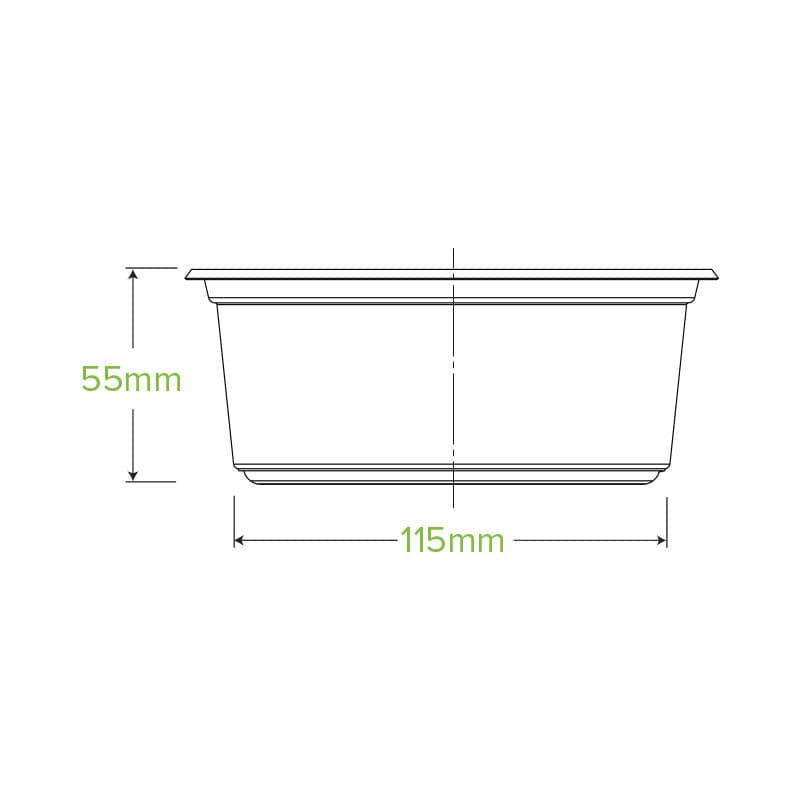 BioPak 600ml Wide BioBowl.