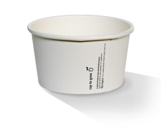 12oz PLA Hot/Cold Paper Bowl/plain.