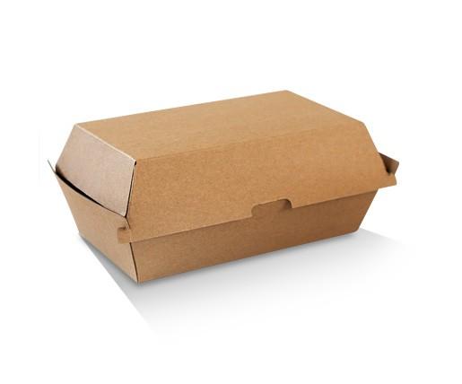 Snack Box - Regular / Brown Corrugated Kraft / Plain.