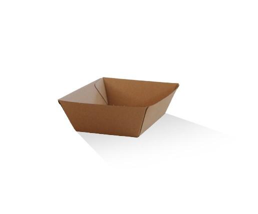 Tray small / Brown Corrugated Kraft / Plain.