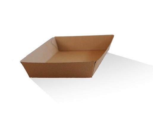 Tray large / Brown Corrugated Kraft / Plain.