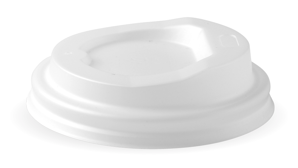 BioPak 4oz (62mm) PLA Hot Cup Lid with Sipper Hole