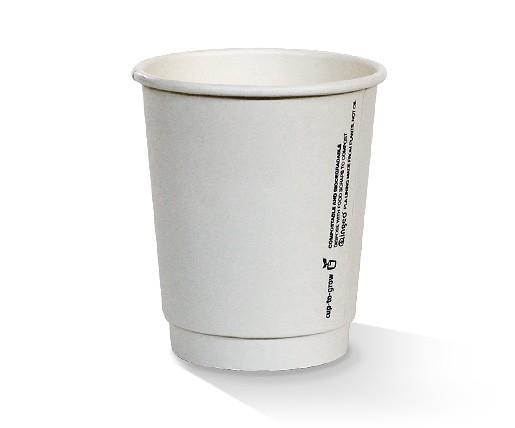 8oz PLA coated Double Wall Cup/plain/standard.