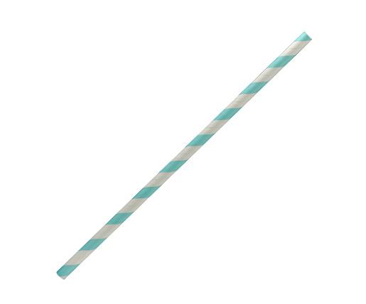 Paper Straw Regular - Blue sripe