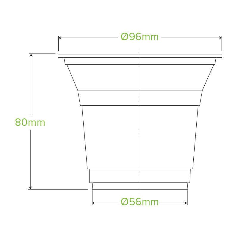 BioPak 300ml Clear Compostable Disposable Cold Cup.