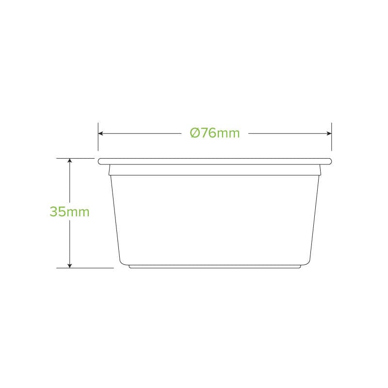 BioPak 90ml PLA Sauce BioCup.