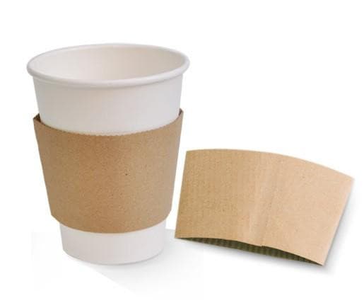 8oz kraft cup sleeve.