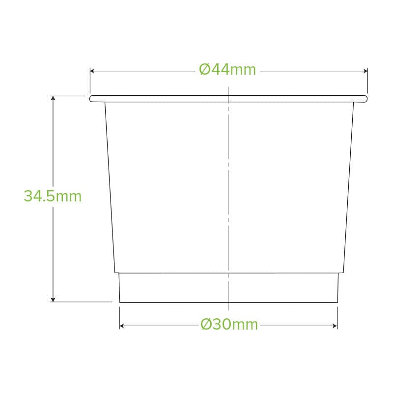 BioPak 30ml PLA Sauce BioCup.