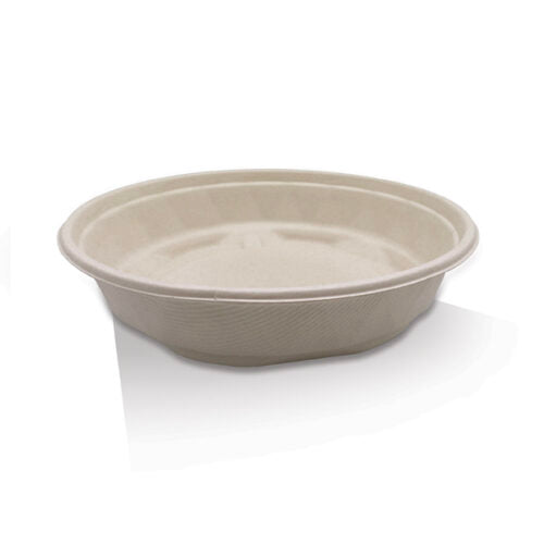 Unbleached Sugarcane Takeaway bowl 2000ml 200pc/ctn.