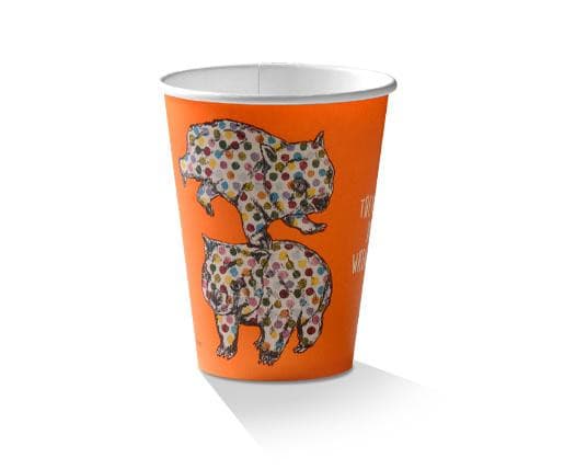 12oz PLA Coated Single Wall Cup /Animal-Print