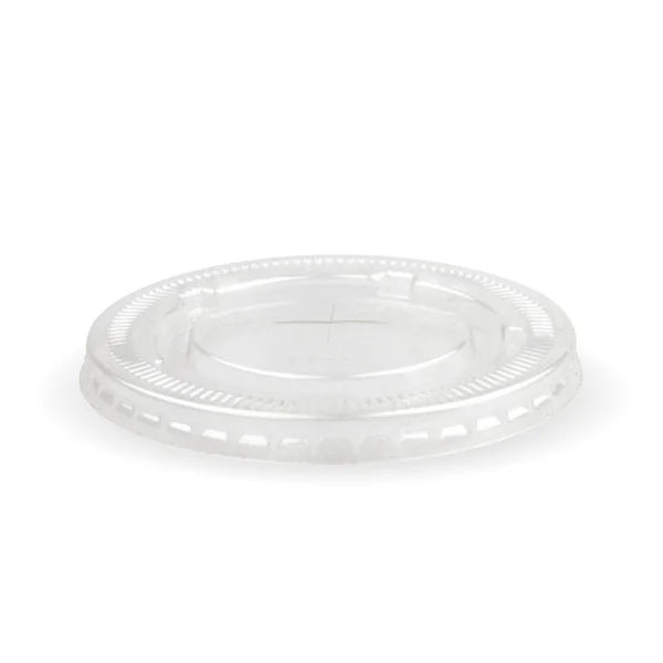 BioPak 105mm Cold Paper BioCup PET Flat Lid.