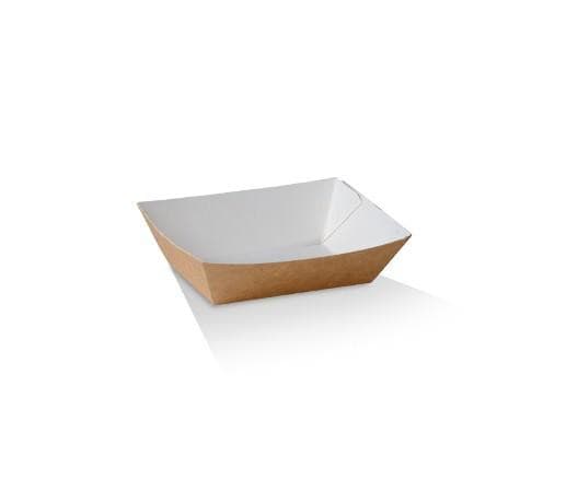 Greenmark #1 EX Small Tray /White & Kraft Cardboard 90x55x35 mm