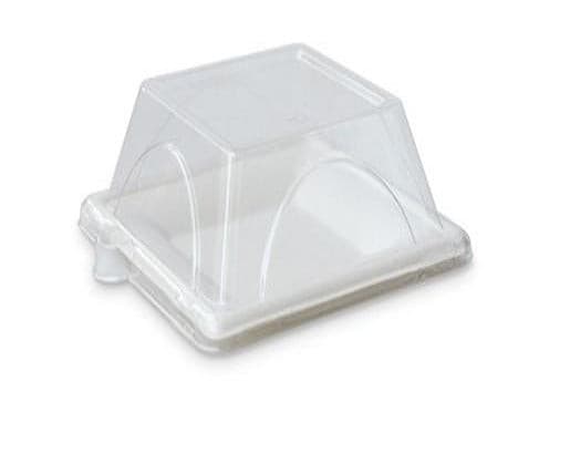 PET Lid for 6" Square Plate.