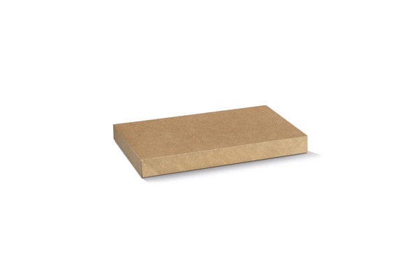 Kraft Catering Tray Lid No Window - Small 280x180x30 mm.