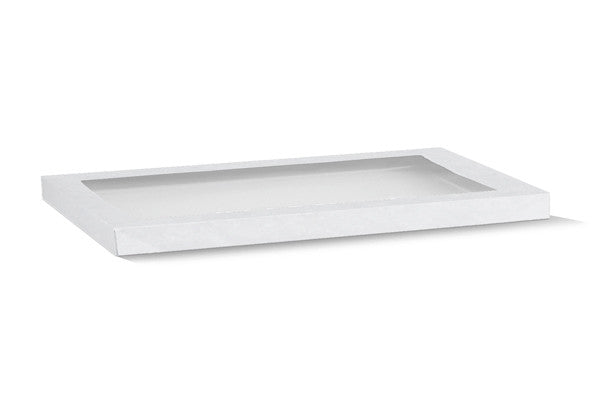 White Catering Tray Lid- Large 583x275x30 mm.