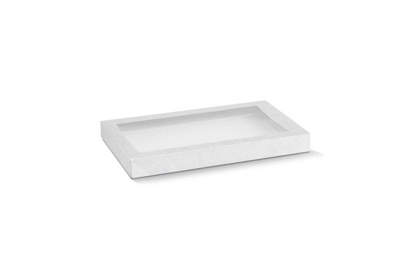 White Catering Tray Lid- Small 280x180x30 mm.